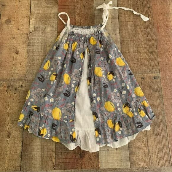 TC kids lemon pillow case style dress - 7 - Picture 6 of 6
